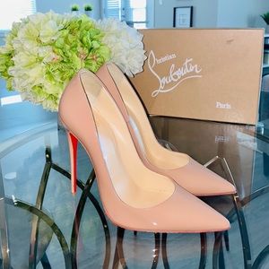 Christian Louboutin So Kate 120 in Patent Nude 39